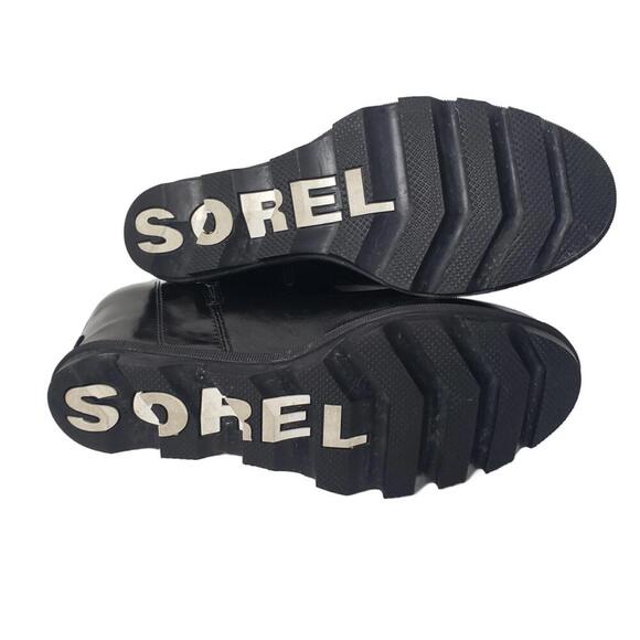 Sorel Women's Sz 10 Black Joan of Arctic Wedge Boots - Picture 6 of 9